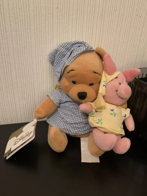 Disney Winnie The Pooh And Piglet Nightwear Beanie Plush