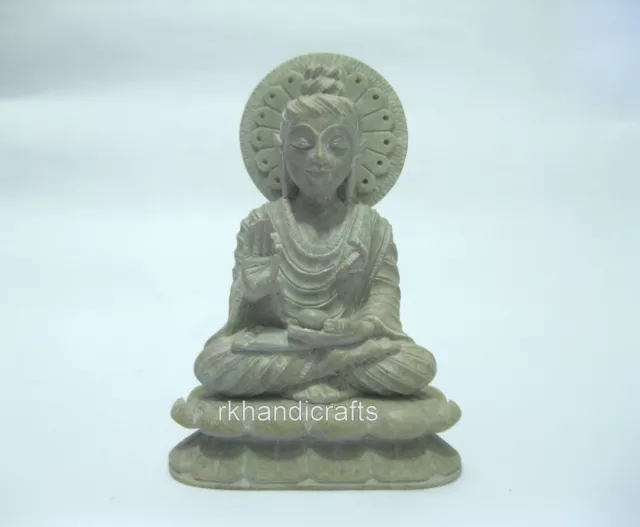 16.5cm Mármol Estatua de Buda para Salón Habitación Decorativo Hecho Bendición