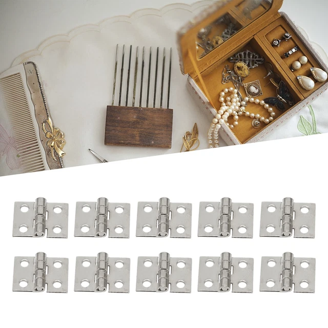 Pour boîte de porte petit artisanat accessoires 20 pièces charnières en laito