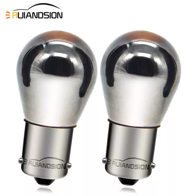 7507 Turn Signal Light Bulb - 12V - 21W Amber, Offset Pin