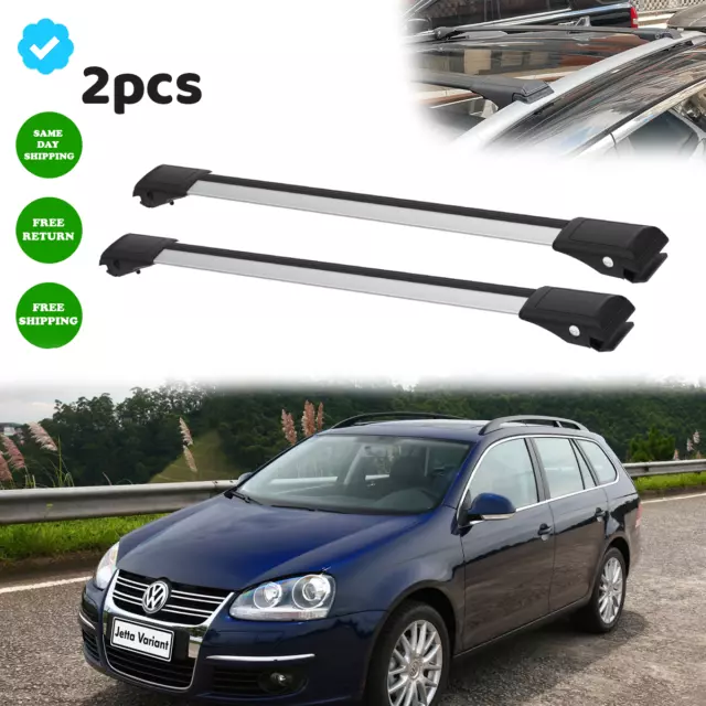 For Volkswagen Jetta Variant 1996-2006 Roof Rack Cross Bars Silver Roof  Bars 2x