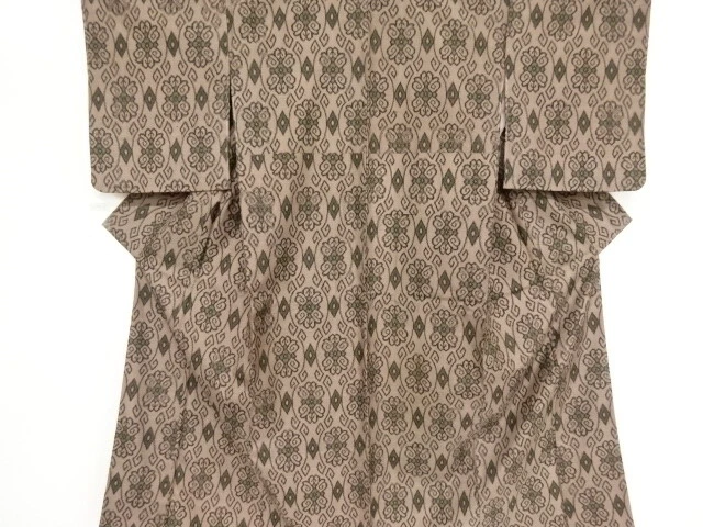 36916# Japanese Kimono / Antique Kimono / Taisho Roman Style / Woven Sarasa