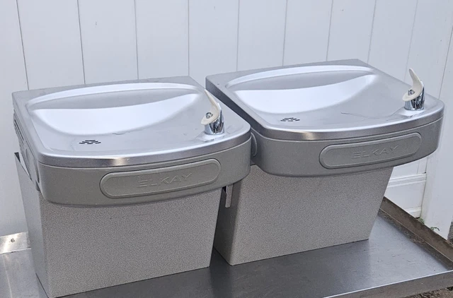 Elkay Double Drinking Fountain Model EZFSTL8-1E