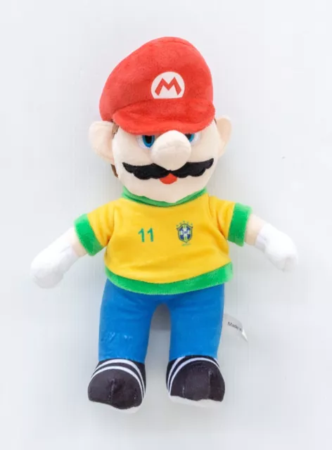 SUPER MARIO SOFT Plush Toy Number 11 Brasil Soccer Football Jersey 32cm  $17.25 - PicClick AU
