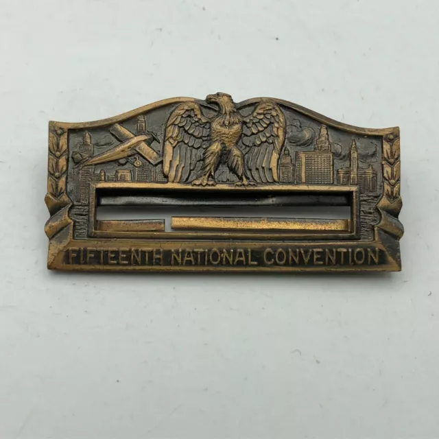 1933 American Legion Badge Pin Deco Fifteenth National Convention Vintage