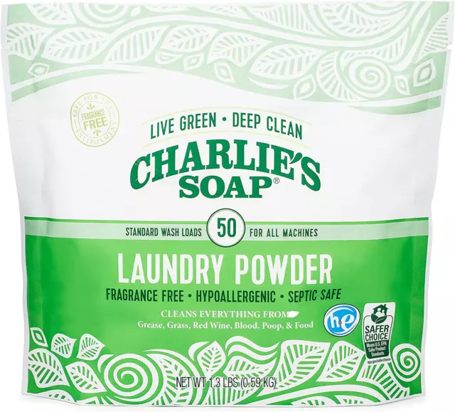 Charlies Soap Laundry Powder Hypoallergenic Deep Cleaning Powder Comfortable