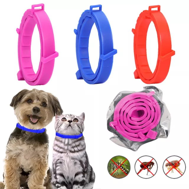 Adjustable Anti Flea and Tick Neck Collar for Pet Dog Cat 8 Months Protection AU