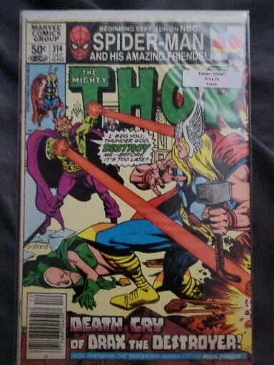 Marvel Comic The Mighty Thor Vol. 1 No. 314 December 1981