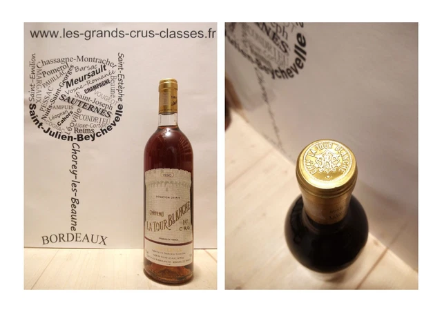 Château La Tour Blanche 1990 - Sauternes - 1er Grand Cru Classé – 75 cl – Blanc