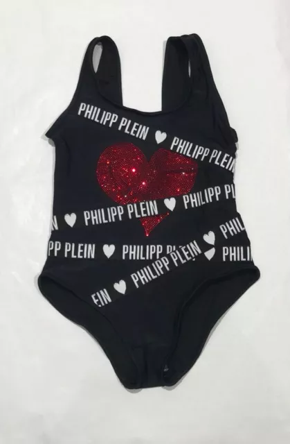 Costume Da Bagno Nero (Taglia:16A) "Philipp Plein" Gmx0033 Pte003N Ss20 (-30%)