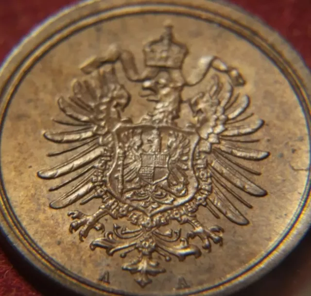 2607) Deutsches Kaiserreich 1 Pfennig 1886 A = Berlin in f. Prägefrisch / UNC BN