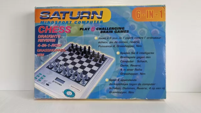 Saturn Mindsport Electronic Chess - 6 In 1 Chessboard Complete