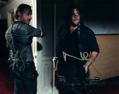 Andrew Lincoln Norman Reedus 8x10 signed Photo autographed Picture includes COA