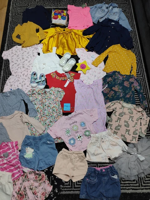 #903💜 Huge Bundle Of Girls Clothes 2-3years GEORGE NEXT PRIMARK RIVER F&F M&S
