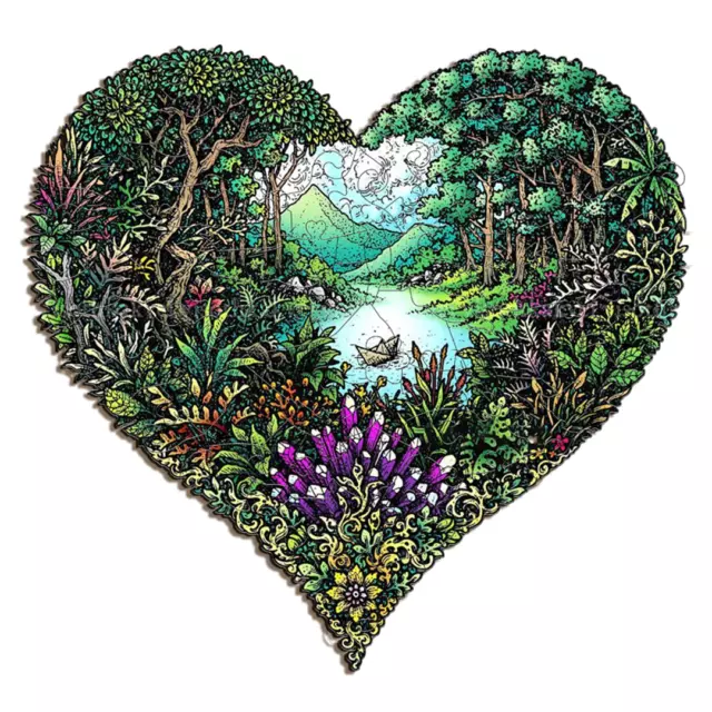 Wooden Jigsaw Puzzle 115 Piece Animal Nature Puzzle For Kids Adult Puzzles