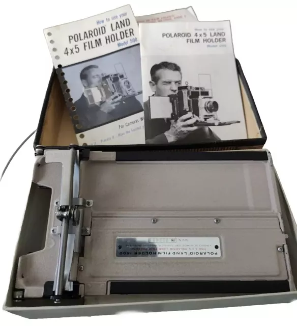 Polaroid Land Film Holder 500 per 4x5 Backs + Documenti