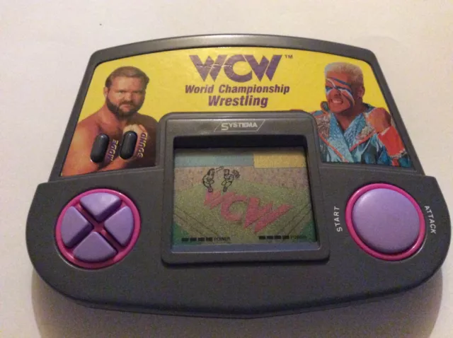 Systema 1991 WCW World Championship Wrestling LCD Game Tested & Working