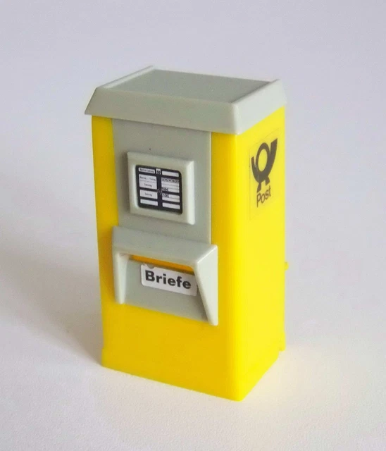 PLAYMOBIL (R5232) La POSTE - Boite à Lettres Jaune Complète Facteur Vintage 3231