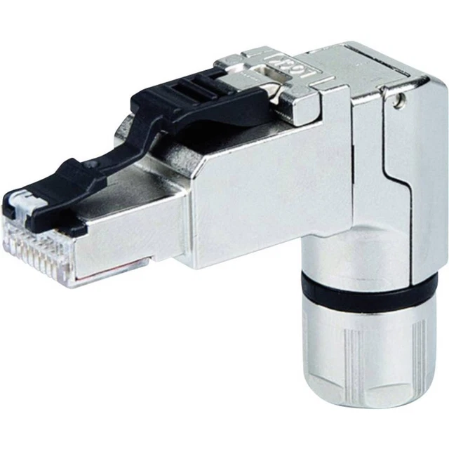 Teleg Rj45 RJ45 MÂLE COUDÉ, assemblage sur site Telegärtner 100023062 100023062 ...