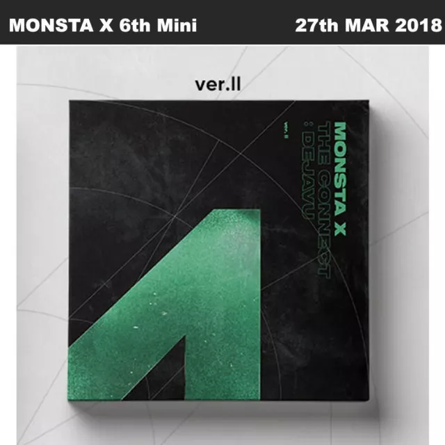 MONSTA X The Connect:Dejavu 6th Mini Album Ver.II CD+Booklet+Card+Etc