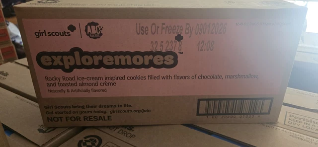 EXPLOREMORES NEW FLAVOR 2026 Girl Scout Cookies **FULL CASE = 12 BOXES ...