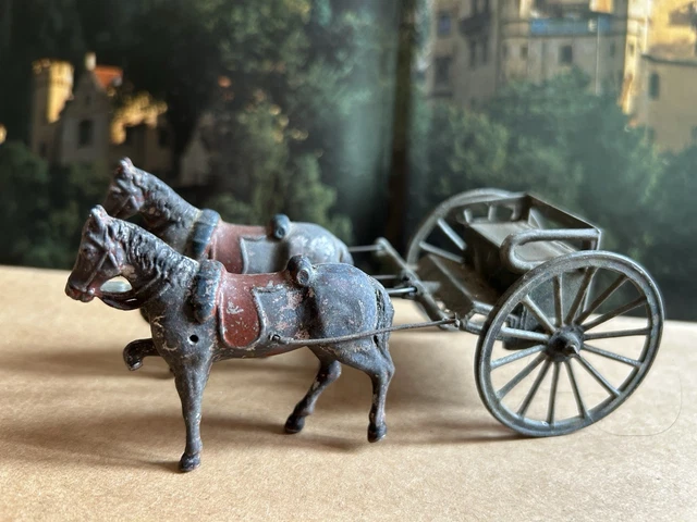 Calèche Miniature Britains En Plomb - Occasion, Bon état Général