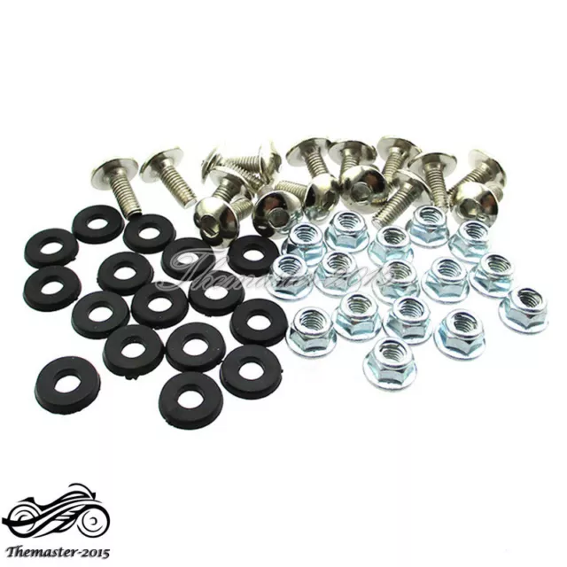 ATV Quad Plastic Fender Bolt Washer Nut Screw Kit For 50cc 70 90 110 125cc 2