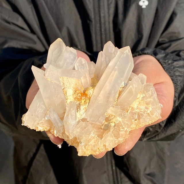 284G Natural Citrine cluster mineral specimen quartz crystal healing.
