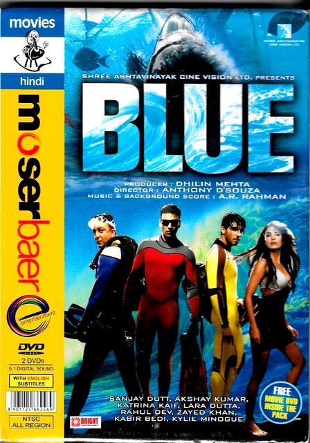 BLEU SANJAY Dutt, Akshay Kumar Neuf Bollywood DVD Anglais