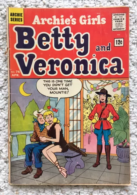 Betty And Veronica #76 - 1963 Silver Age Comic Book - Archie Series