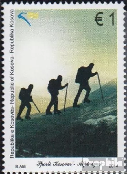 kosovo 273 (complète edition) oblitéré 2014 alpinisme