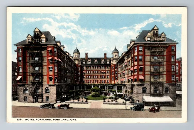 Portland OR-Oregon, Hotel Portland, Advertising, Antique, Vintage Postcard