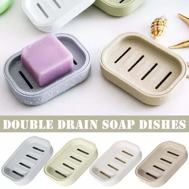 Soap Holder Dish Bathroom Shower Storage Plate Stand Box Container Tray  FAST