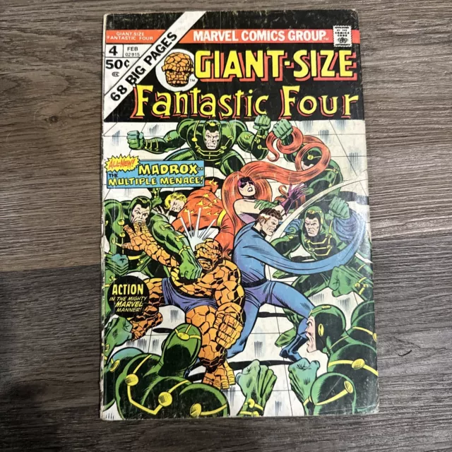 Giant-Size Fantastic Four #4 GD 1st Appearance Madrox! Marvel 1975 Multiple Man