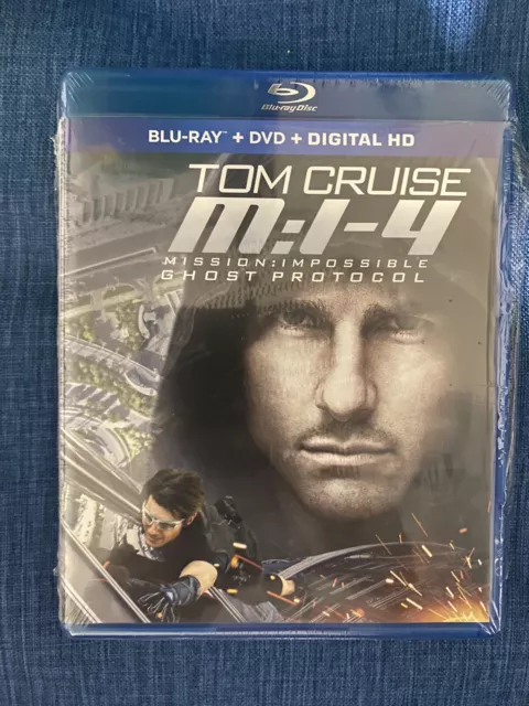 M:I-4 Mission Impossible Ghost Protocol (Blu-ray DVD) No Digital LIKE NEW!