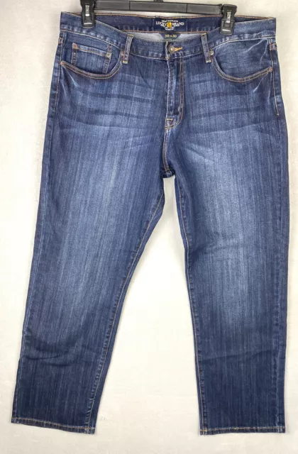 Lucky Brand 221 Original Straight Mens Blue Denim Jeans 38 x 30