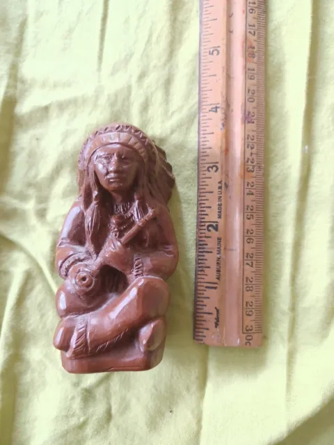 Red Mill MFG. Vintage Native American/Indian chief figurine statue 3.5"