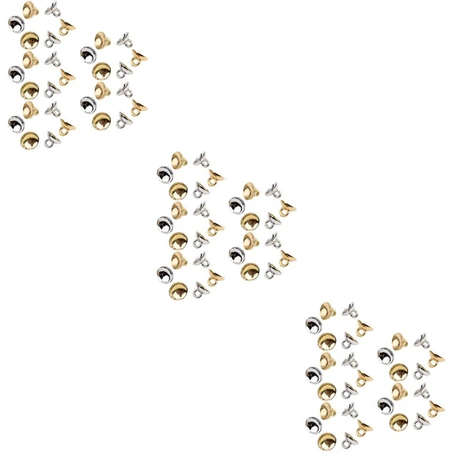 1200 piezas Pearl Bail Pin Peg Colgante Perlas semitaladradas Charms Accesorios de joyería