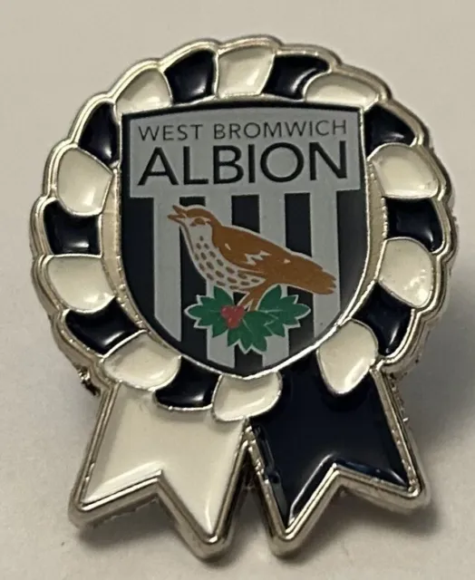 West Bromwich Albion FC Rosette schönes Sammlerstück Fußballverein Pin Abzeichen