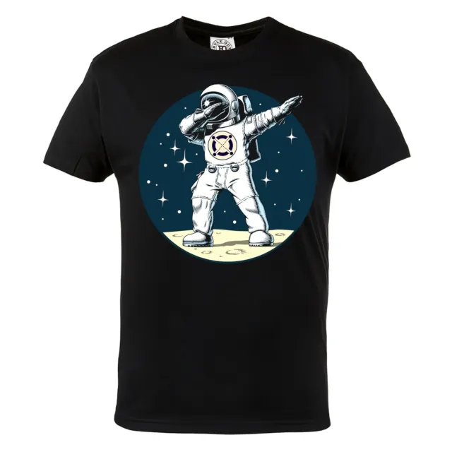 Herren T-Shirt Mit Aufdruck Kosmos Weltall Universum Astronaut Mond
