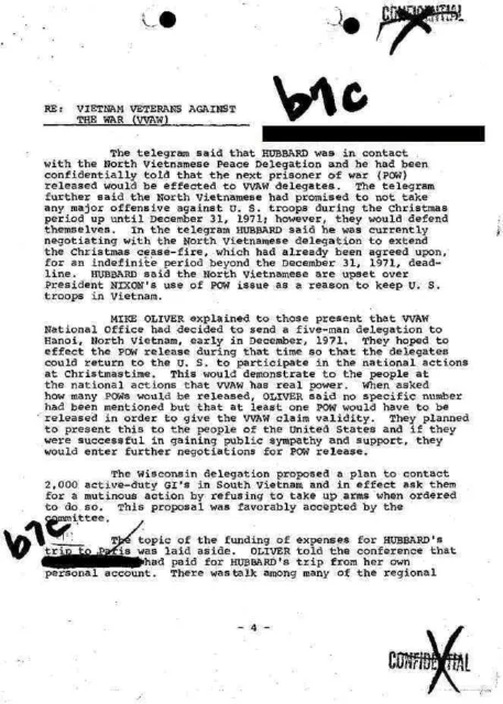 Vietnam Veterans Against The War FBI Files 2