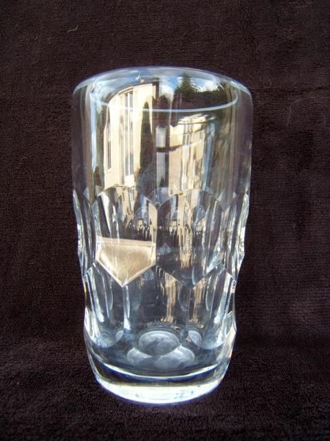 Ancien Vase Cristal Doublé Rouge Baccarat Diffusion Tony Henry