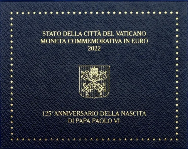 Vaticano 2 Euro 2022 Paolo VI. 125° compleanno