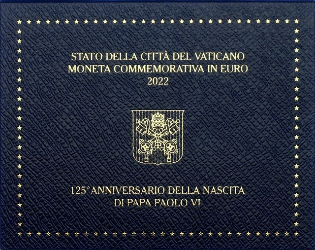 Vaticano 2 Euro 2022 Paolo VI. 125° compleanno
