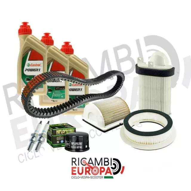 Kit Tagliando Castrol T Max 500 2001 2002 2003 2004 2005 2006 2007 Candele Filtr