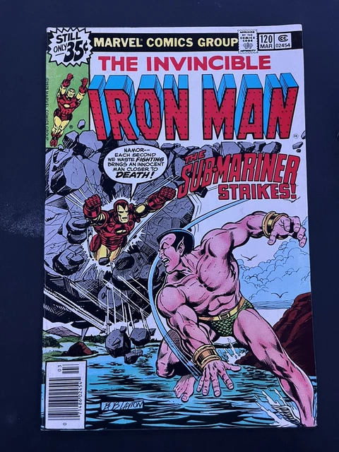 The Invincible Iron Man #120 FN Bronze 1979 1st Justin Hammer Sub-Mariner Key
