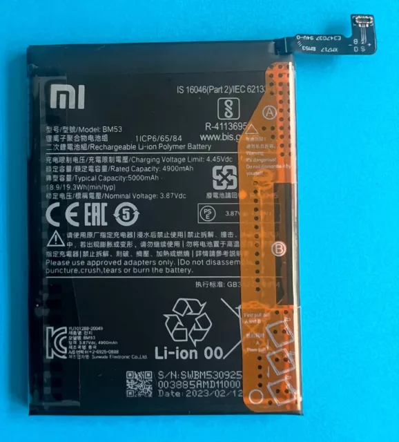 ORIGINAL AKKU ACCU BM53 XIAOMI OEM Mi 10T Mi 10T Pro K30s M2007J3SY M2007J3SG 2