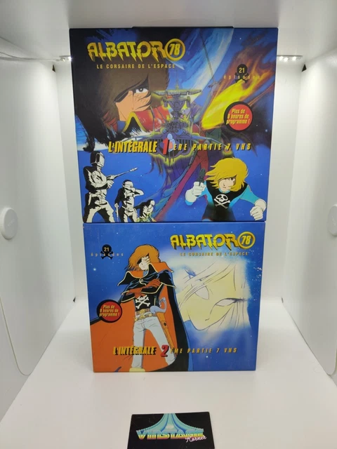 Intégrale VHS Albator 78 Les 2 Coffrets 14 VHS  3 Ouvertes Le Reste Sous Blister
