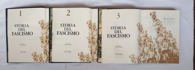 ✅ Enzo Biagi STORIA DEL FASCISMO 3 volumi Sadea Della Volpe 1964