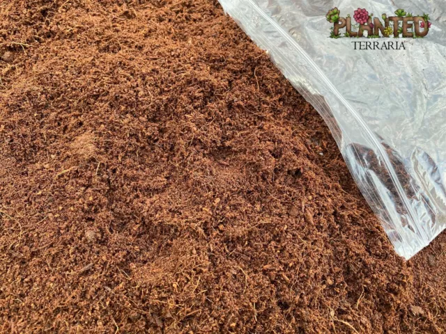 PlantedTerraria READY TO USE Coco Fibre - Coir Reptile Substrate Humus Terrarium